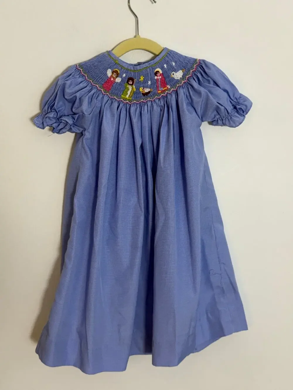 My Princess and the Pea Smocked Nativity Bishop Dress‎ size 4
